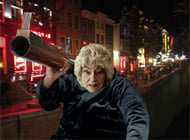 Crazy Grandma in Red Light District strip game