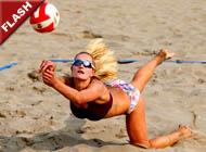 Beach Volleyball: Blondes VS Brunettes 4 strip game