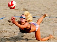 Beach Volleyball: Blondes VS Brunettes 4 strip game